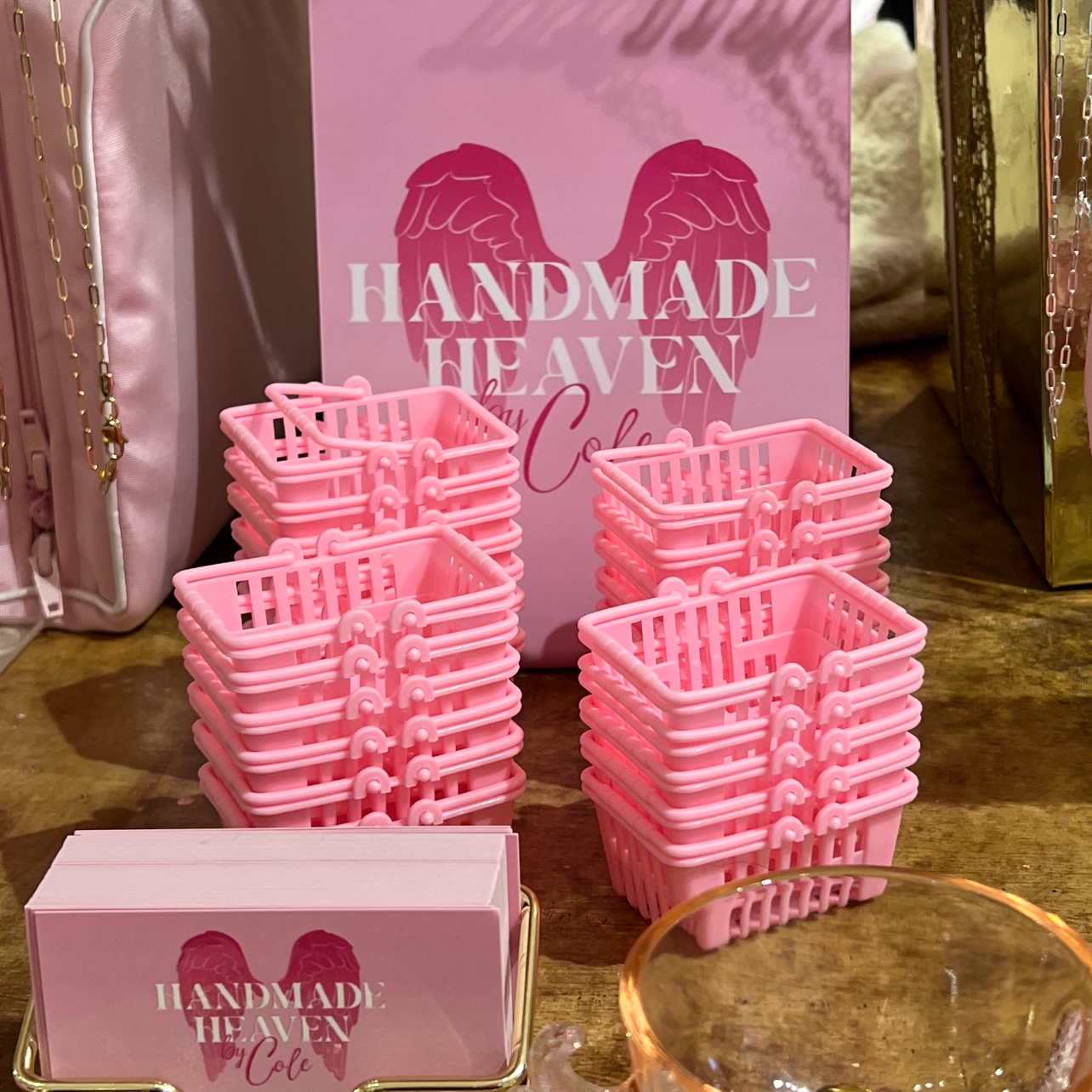 Mini Pink Handmade Heaven Baskets